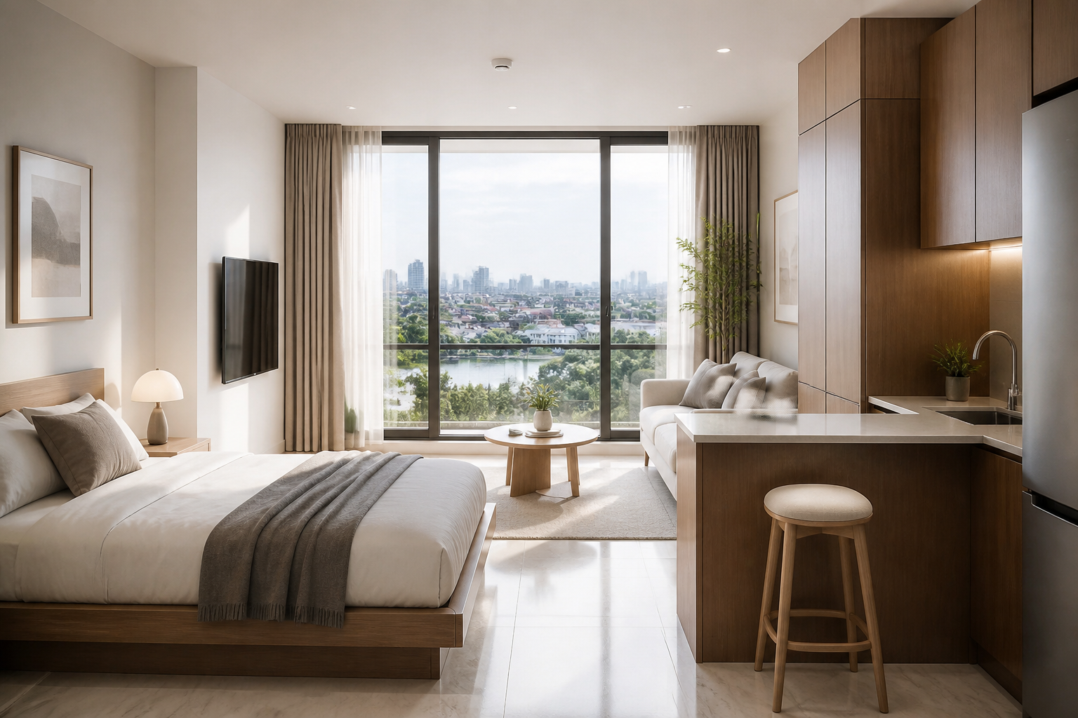 Không gian phòng trọ Biên Hoà giá rẻ sạch sẽ tiện nghi