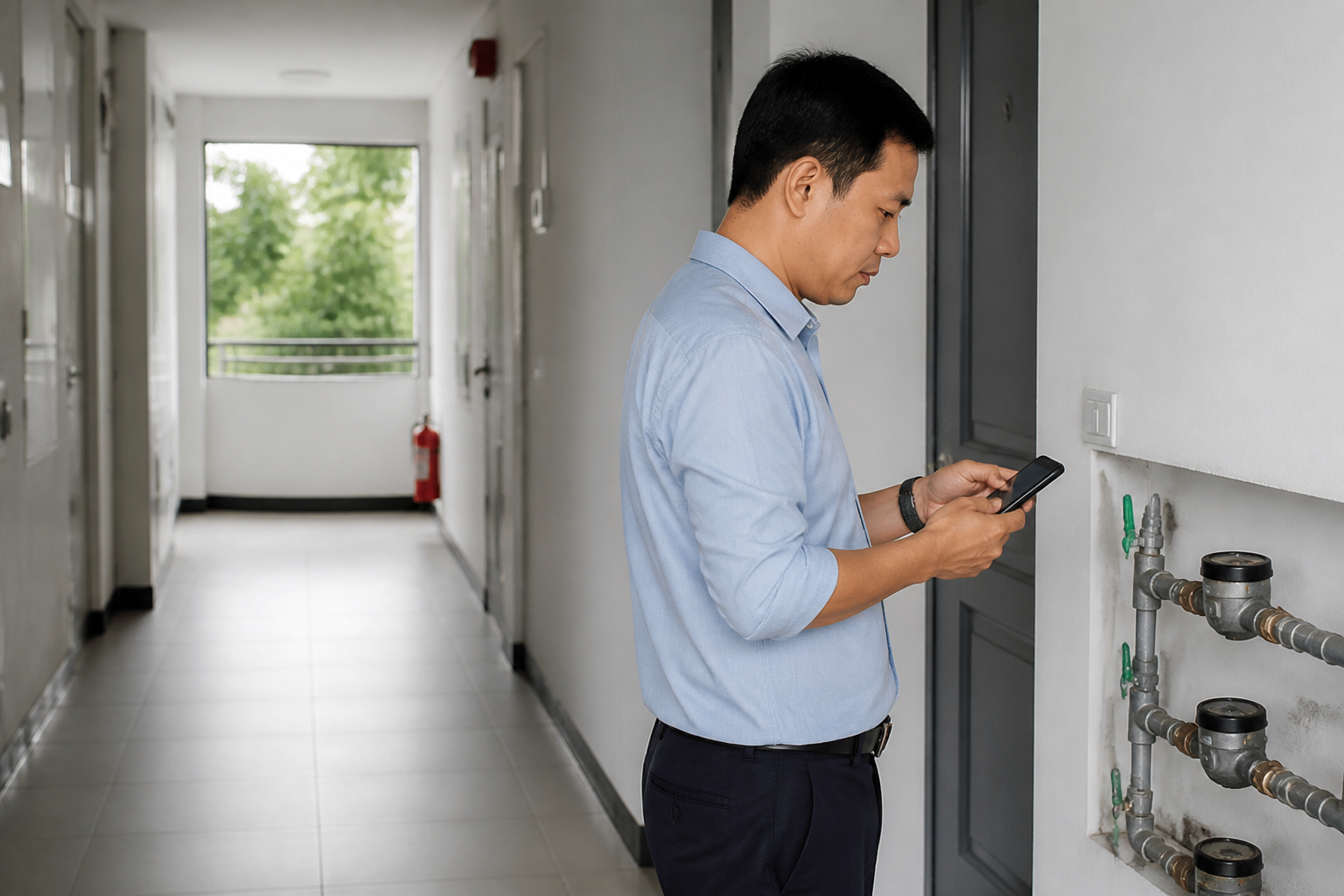 Ghi chỉ số điện nước phòng trọ trực tiếp trên điện thoại